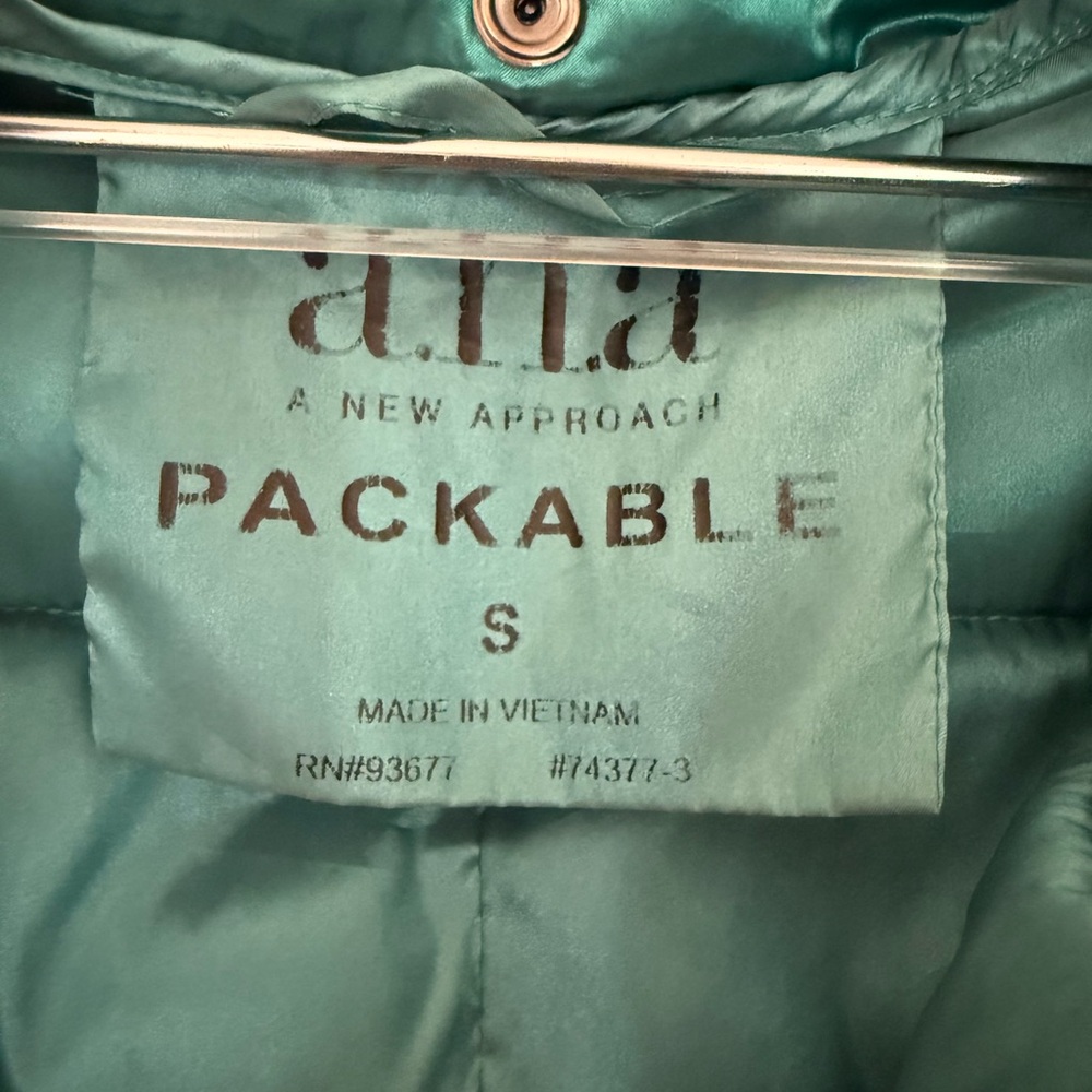 Teal Puffer Jacket - image 6